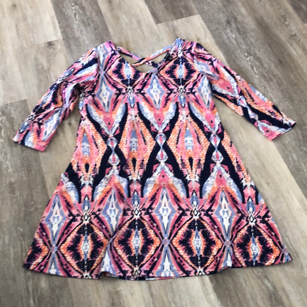 New Directions Colorful Dress.